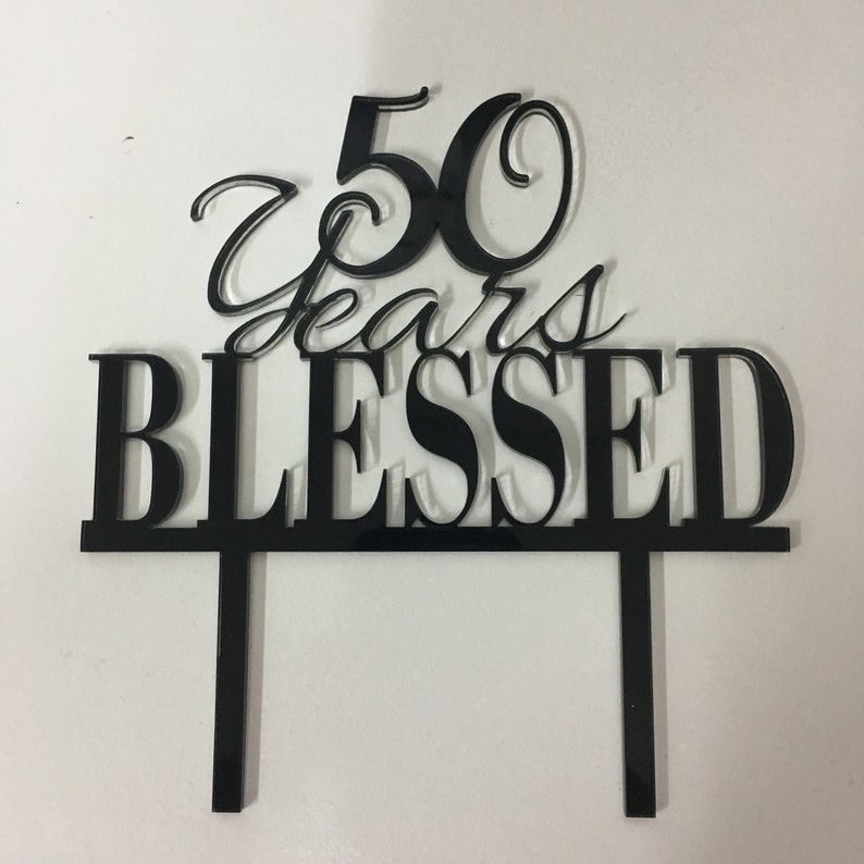Wedding Anniversary Cake Decoration. Cake Topper 50th Wedding Anniversary