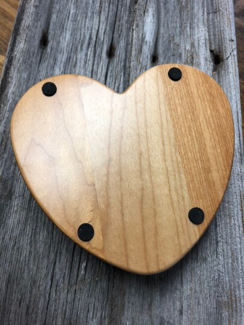 Jewelry Box Heart Shaped With Hidden Drawers Engraved Heart Jewelry Box Anniversary Gift Wedding Gift.