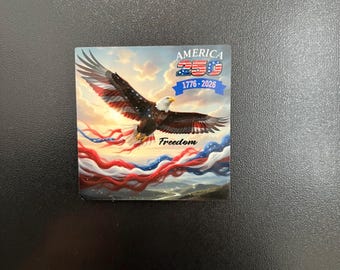 America 250 Magnet: Patriotic Eagle Keepsake, Semiquincentennial Souvenir