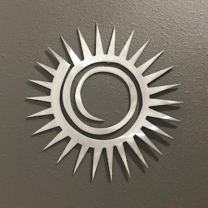 Sun 9" Aluminum Metal Wall Art Decoration Skilwerx Southwest 3