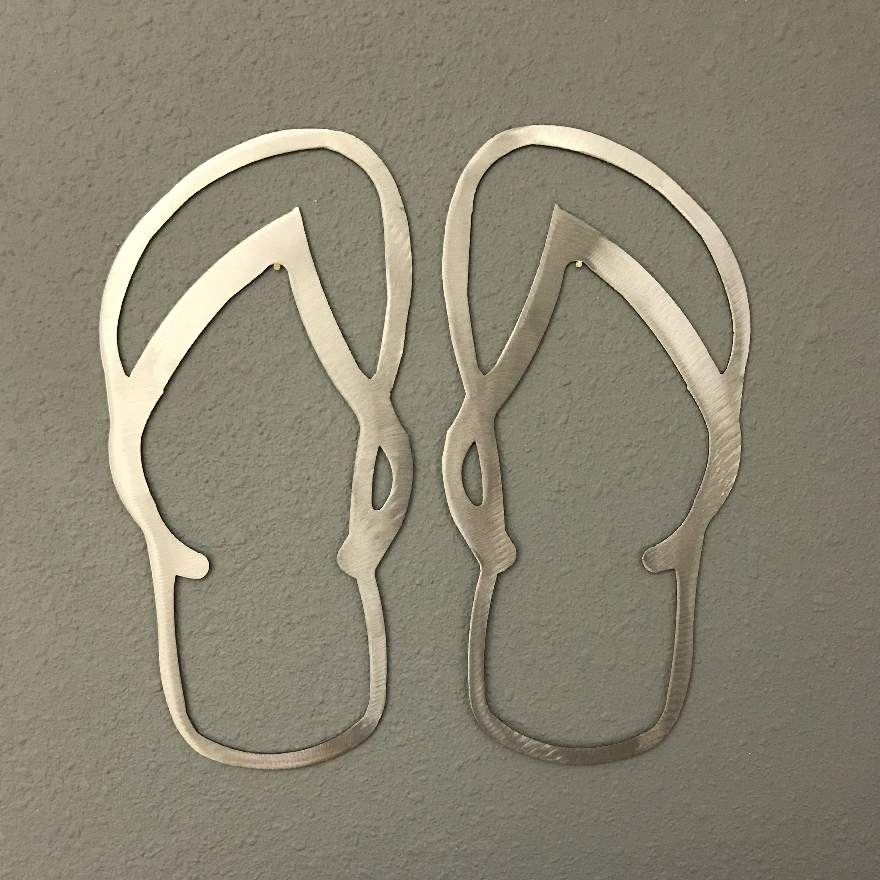 Flip Flops Aluminum Metal Wall Art Decoration Skilwerx 12x10/2 Etsy
