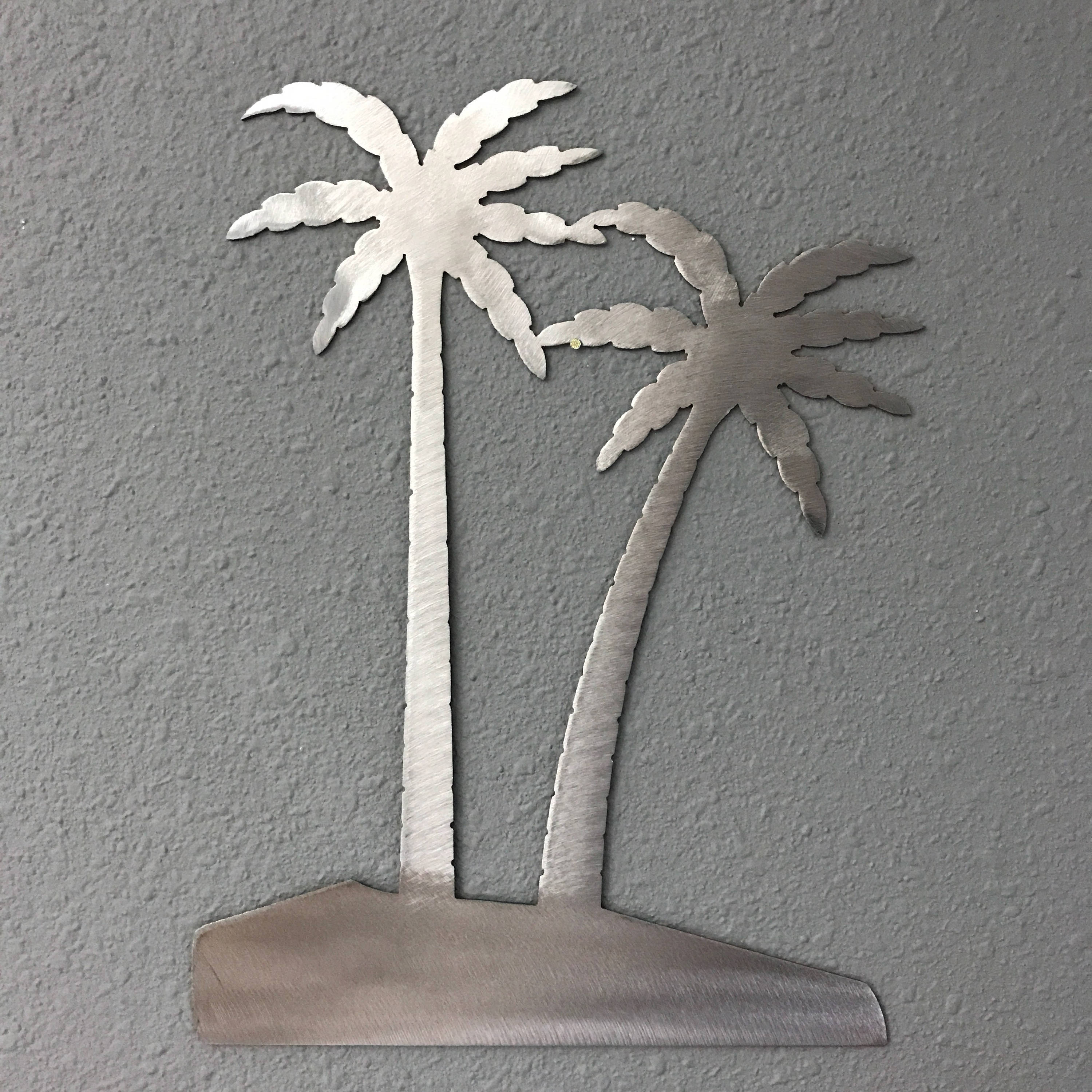 Palm Trees Metal Wall Art Decoration Skilwerx 12x9 Ocean Etsy