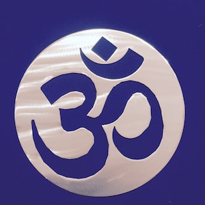 Om Plate Aluminum Metal Wall Art Decoration Skilwerx 16 x 16 word Quote