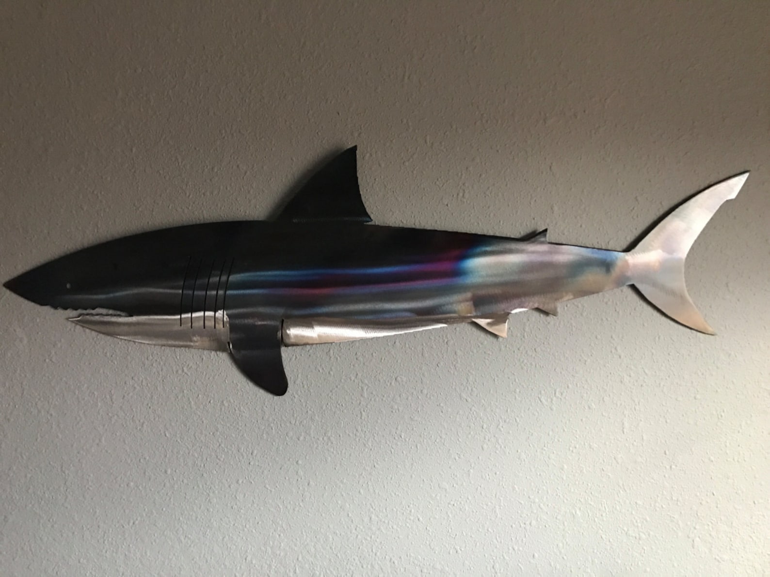 Great White Shark Metal Wall Art Decoration SkilWerx 30x11 Etsy