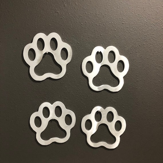 Dog Paws Metal Wall Art Decoration Skilwerx 5x5x4pc Puppy Pet Etsy