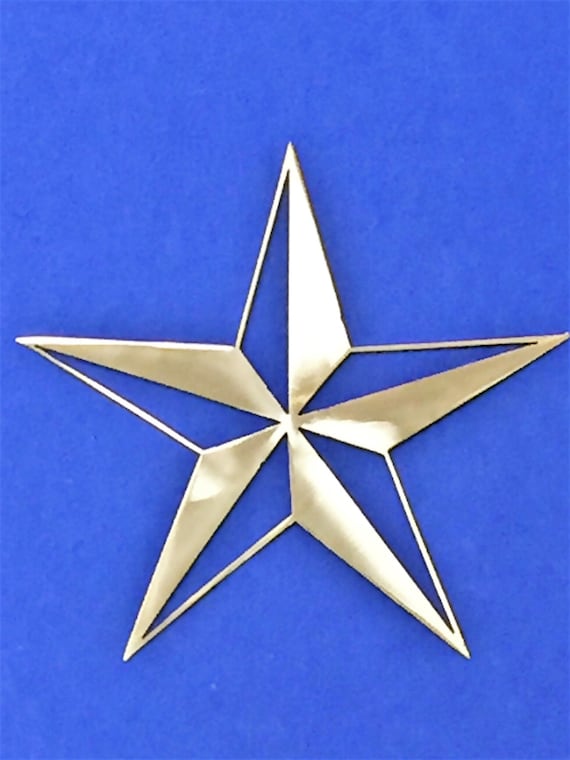 Nautical Star Aluminum Metal Wall Art Decoration Skilwerx | Etsy