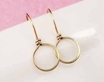 Modern Big Loop Ear Wires Tutorial - Simple DIY Earring Findings You Can Make in Minutes - A Wirework Basics Tutorial from Door 44 Studios