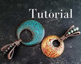 A Wire Weaving Tutorial - Learn to Make the Interchangeable Figure 8 Wire Weave Pendant Bail by Door 44 Studios