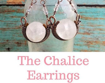 The Chalice Earrings: A Wire Weaving Tutorial by Wendi of Door 44 Studios