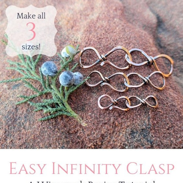 Wire Wrapping Basics Tutorial - Easy Infinity Clasp by Wendi of Door 44 Studios