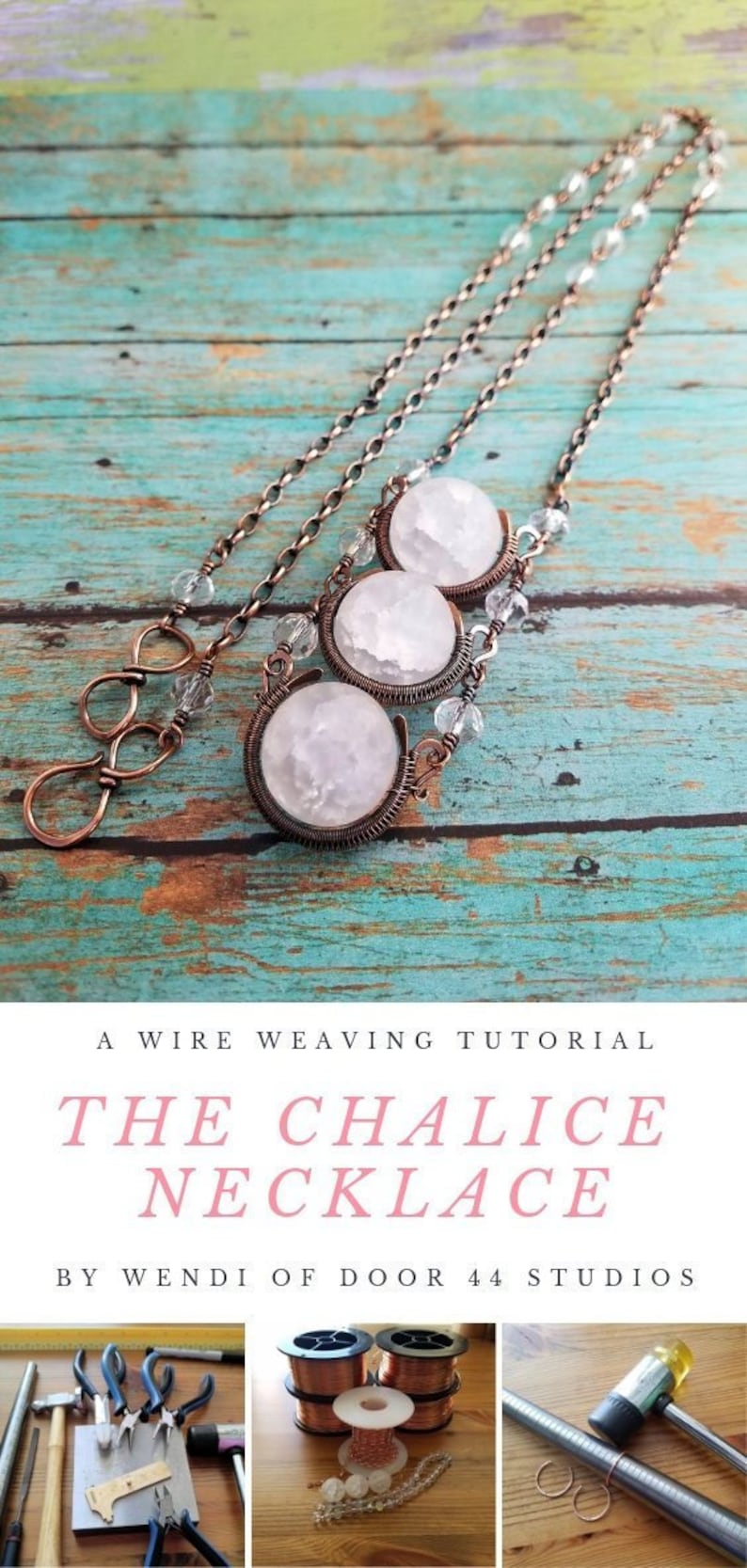 The Chalice Necklace: A Wire Weaving Tutorial by Wendi of Door 44 Studios image 1