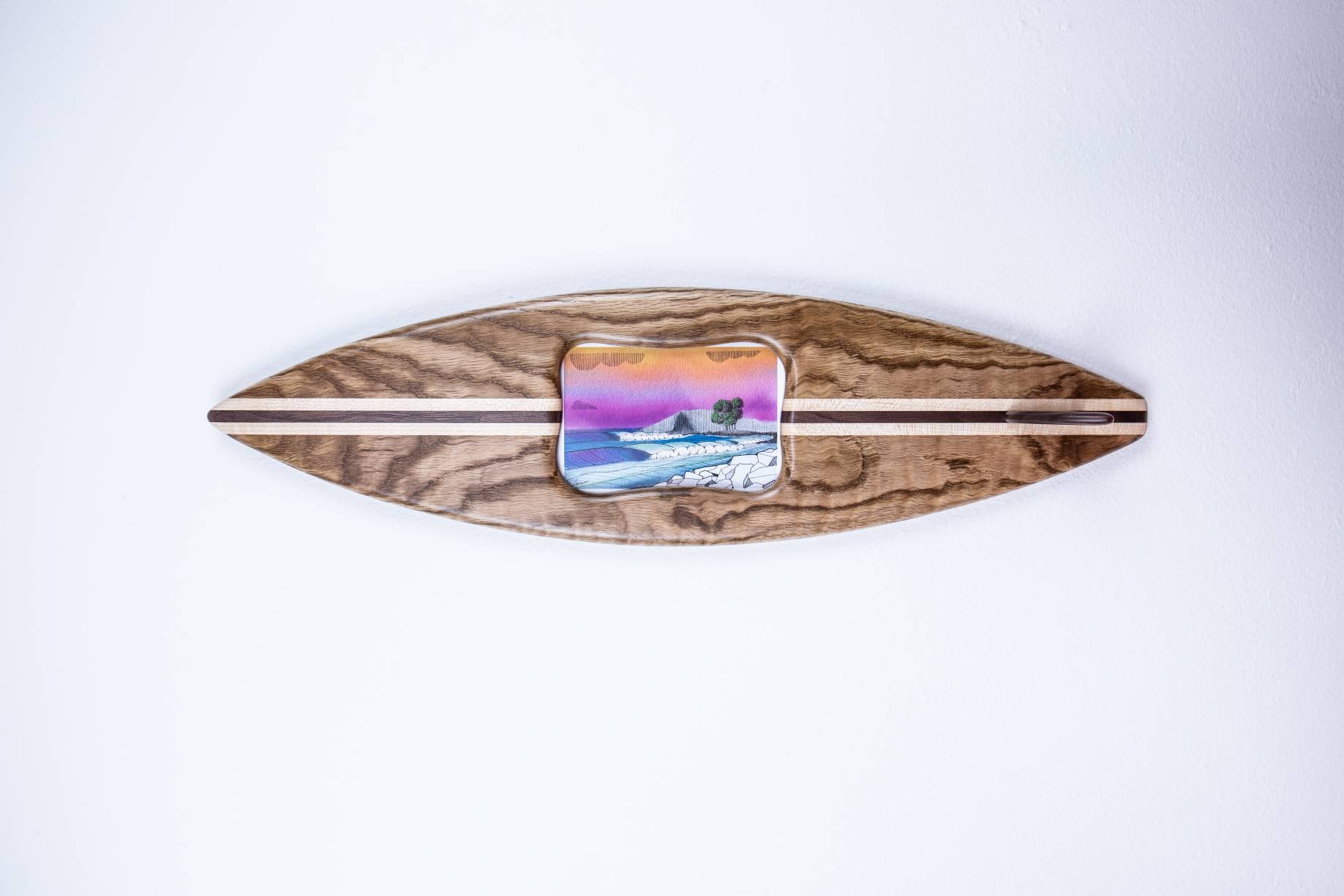 Cadre Photo de Planche Surf - Tiger Beach'