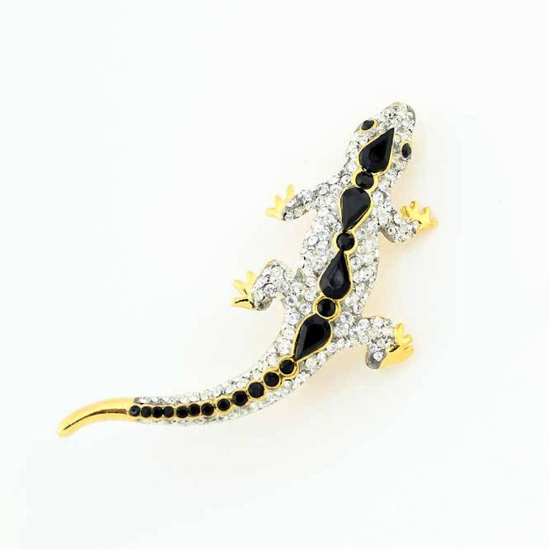 Lizard Broach Reptile Lizard Jewelry Component Lizard Brooch Chameleon DIY Craft Project Embellishment