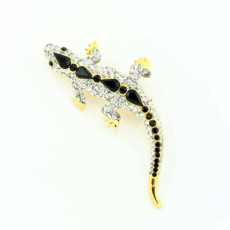 Lizard Broach Reptile Lizard Jewelry Component Lizard Brooch Chameleon DIY Craft Project Embellishment