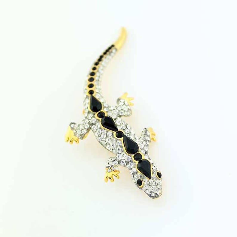 Lizard Broach Reptile Lizard Jewelry Component Lizard Brooch Chameleon DIY Craft Project Embellishment