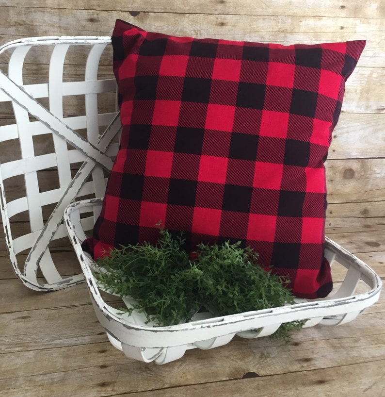 Blank Buffalo Plaid Pillow Cover Buffalo Plaid Pillow Cover Etsy