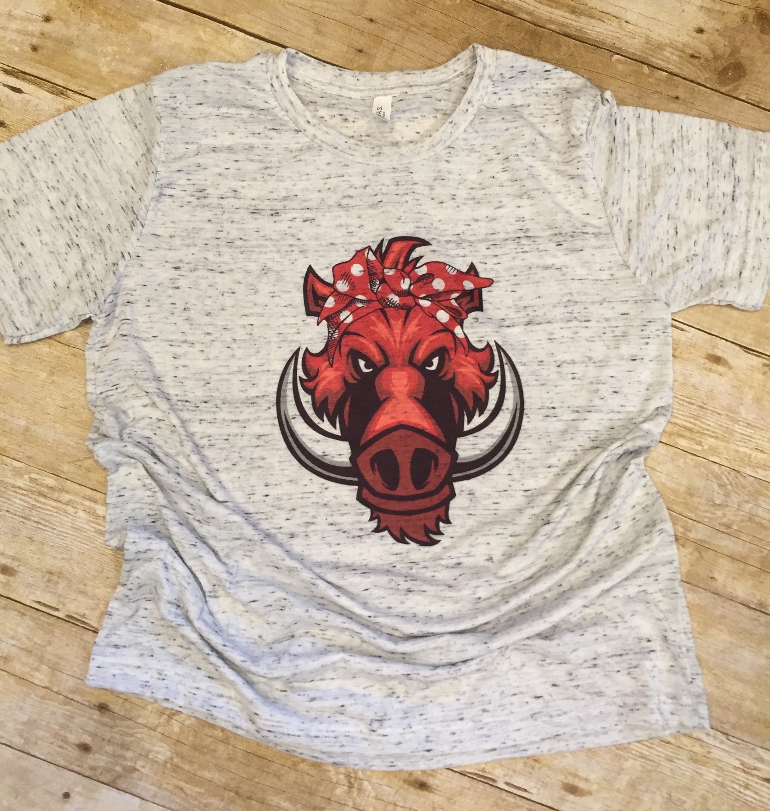 Women's Razorback TShirt Razorback Bandana Shirt Fun Etsy