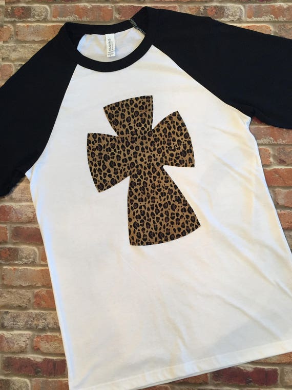 leopard raglan shirt