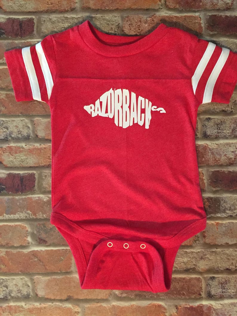 Matching Shirts Razorback Shirt Arkansas Razorbacks Jersey Arkansas Shirt Spirit Wear Bodysuit Infant Razorback Shirt Game Day Shirt