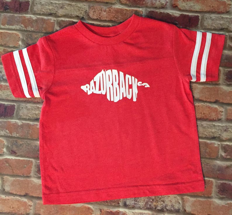 Matching Shirts Razorback Shirt Arkansas Razorbacks Jersey Arkansas Shirt Spirit Wear Bodysuit Infant Razorback Shirt Game Day Shirt