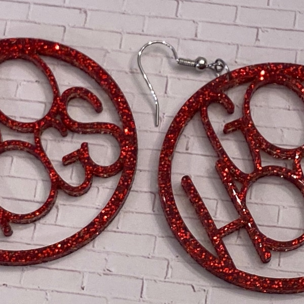 Go Hogs Earrings, Razorback Earrings, Arkansas Razorbacks