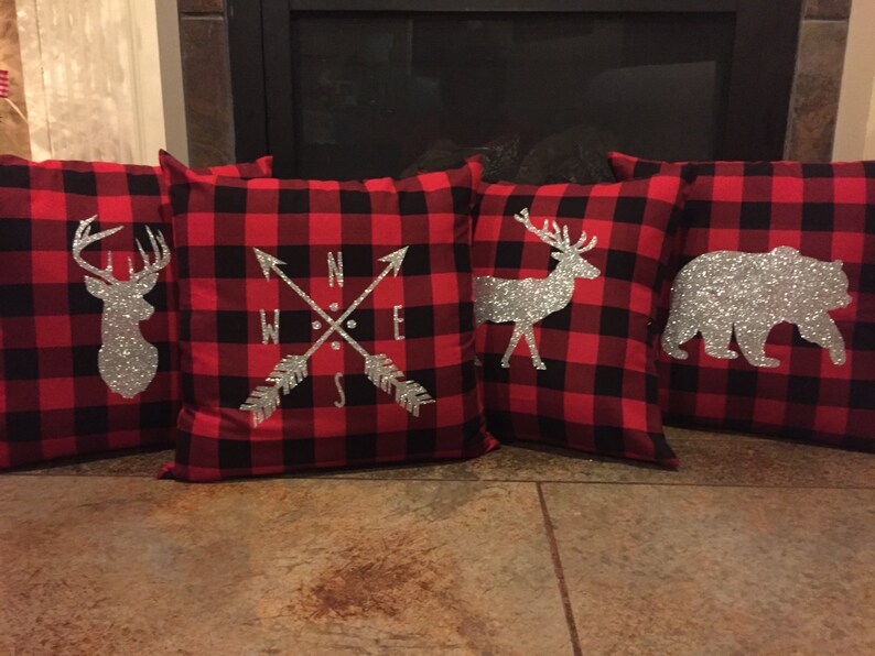 Blank Buffalo Plaid Pillow Cover Buffalo Plaid Pillow Cover Etsy