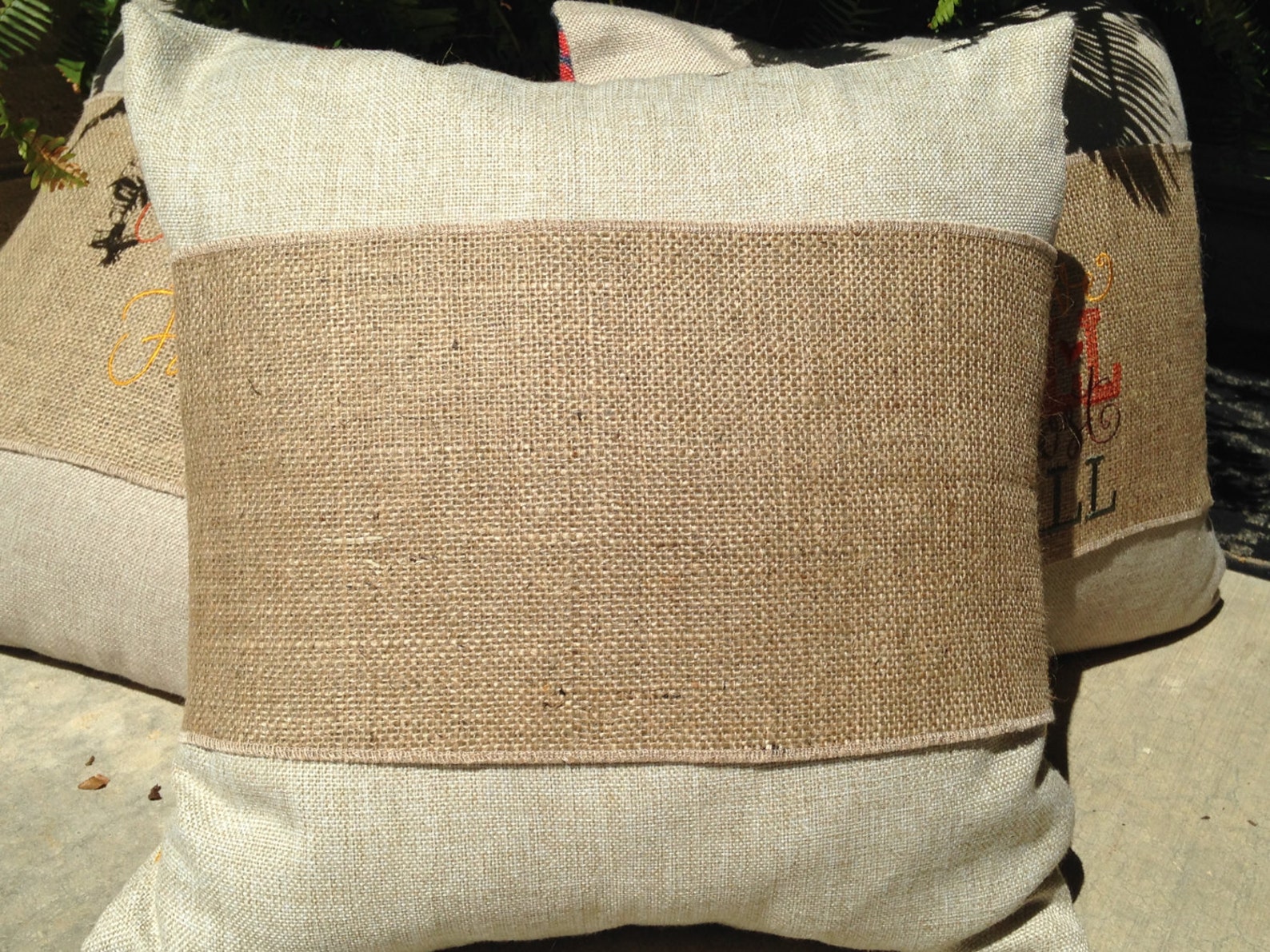 6 Blank Burlap Pillow Wraps Adjustable Pillow Wraps Burlap Etsy