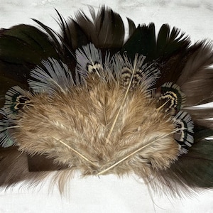 Feather Hat Patch, PATCH ONLY,  50, Real Feathers, Feathered Hat Patch, Feather Trucker Hat, Western Hat Patch, Western Trucker, Feather Fan