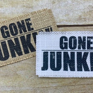 Hat Patch, Gone Junkin Hat Patch, Thrifting Hat, DIY Hat Supplies, Craft Supply, Sublimation Hat Patch, Iron On Patch, Junking Hat