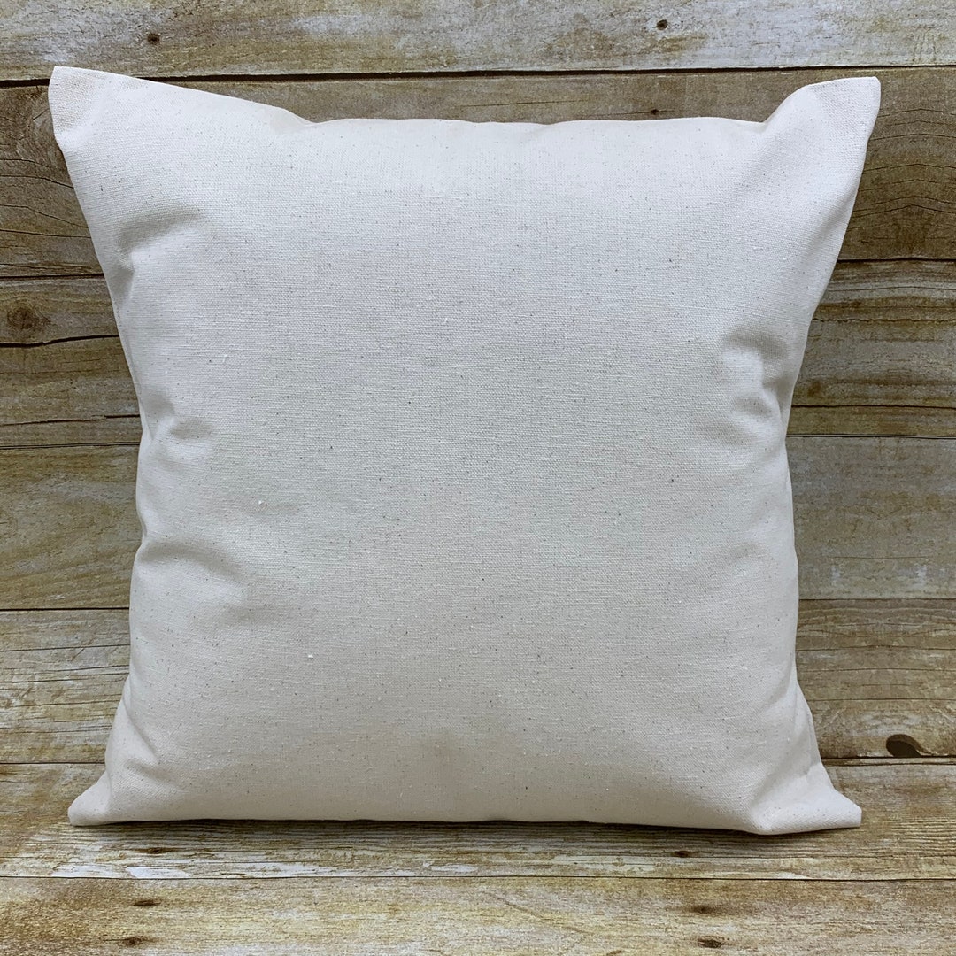 Blank Canvas Pillow Cover, Blank Pillow Cover, Throw Pillow Cover, HTV, Embroidery, Blanks