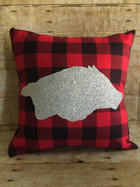Arkansas Razorback Set of 2 Decorative Throw Pillow
