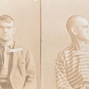 19th Century Prison Mugshot & Data Card from Walla Walla | Horse Stealing Sentence