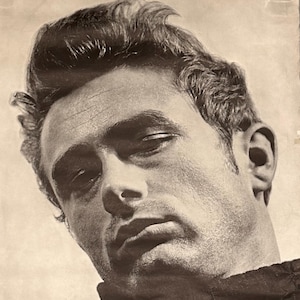 1960s James Dean Poster from Personality Posters -1967 - 42” x 30” - Rare Vintage Wall Art  - Rebel Without a Cause - East of Eden - AS IS