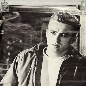 Cartel raro de James Dean NOS de Suecia - 1980 - Carteles vintage raros de la década de 1980 - Icono de cine - Estrella de cine icónica - Scandecor raro