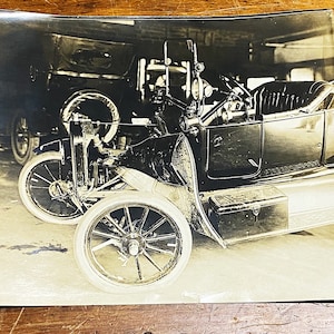 Antique Crash Photographs of Model T - 1918 - Set of Two Silver Gelatin Prints - 10&quot; x 8&quot; - Unusual Photography - Rare