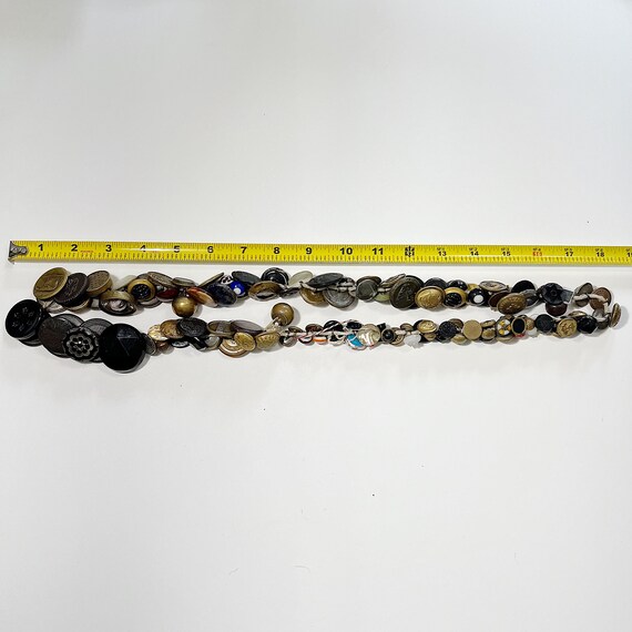 Victorian Charm String Button Necklace: 19th Cent… - image 8