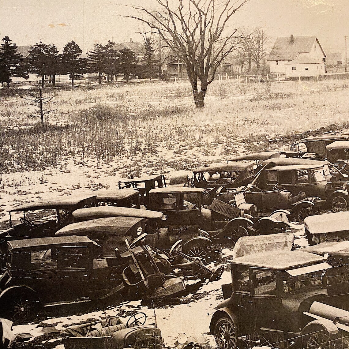 Large Model T Junkyard Photograph Print 20 X 16 1950s Etsy