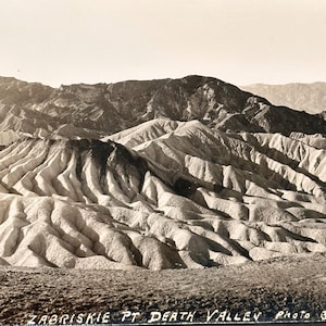 Early Death Valley Panoramic Photograph by Anton C. Heidrick - Zabriskie Point - California Photography Landscapes - Ansel Adams Style