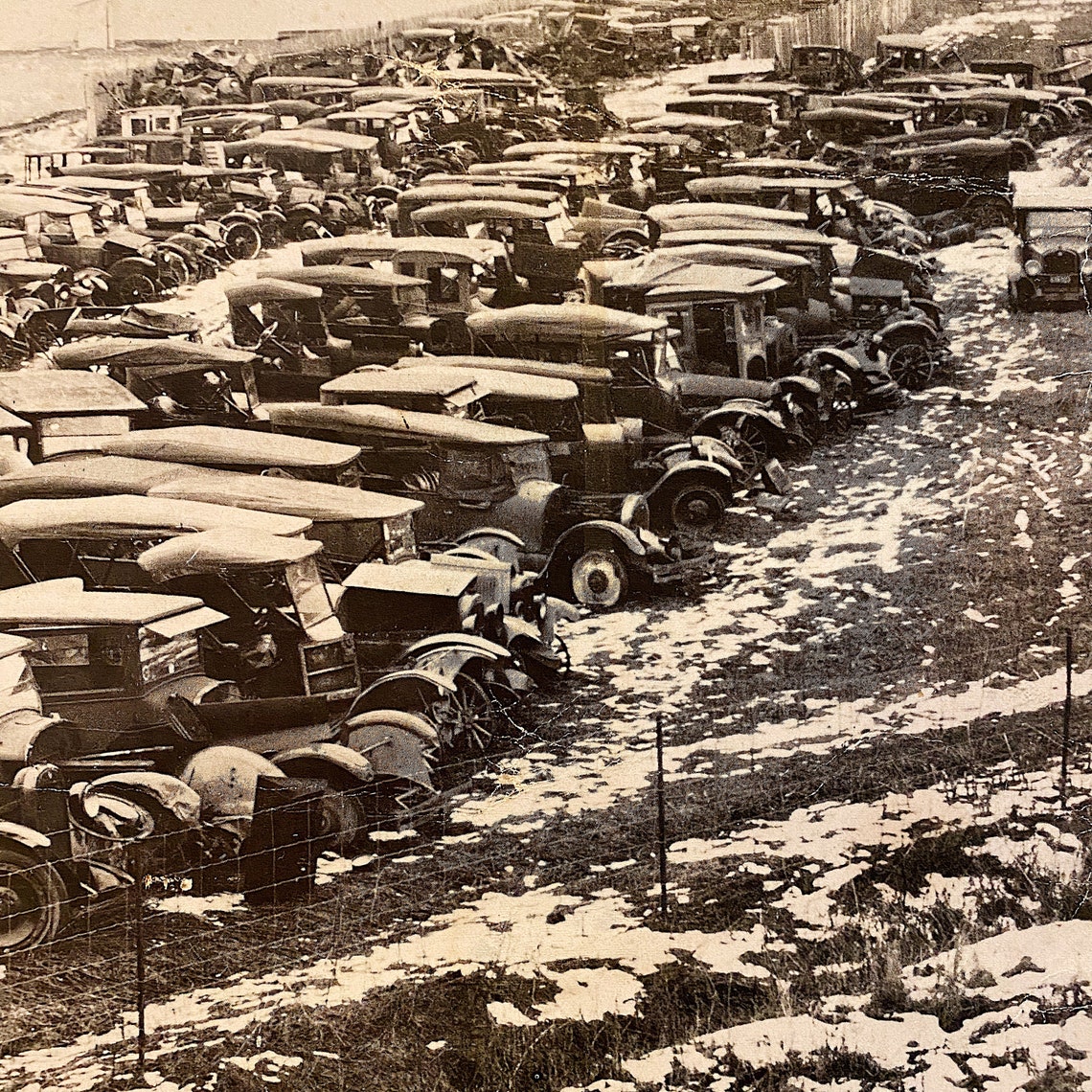 Large Model T Junkyard Photograph Print 20 X 16 1950s Etsy