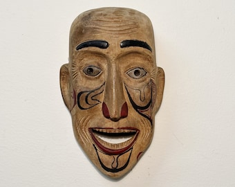 Antique Haida Shaman Mask: Early 1900s Northwestern Tribal Art