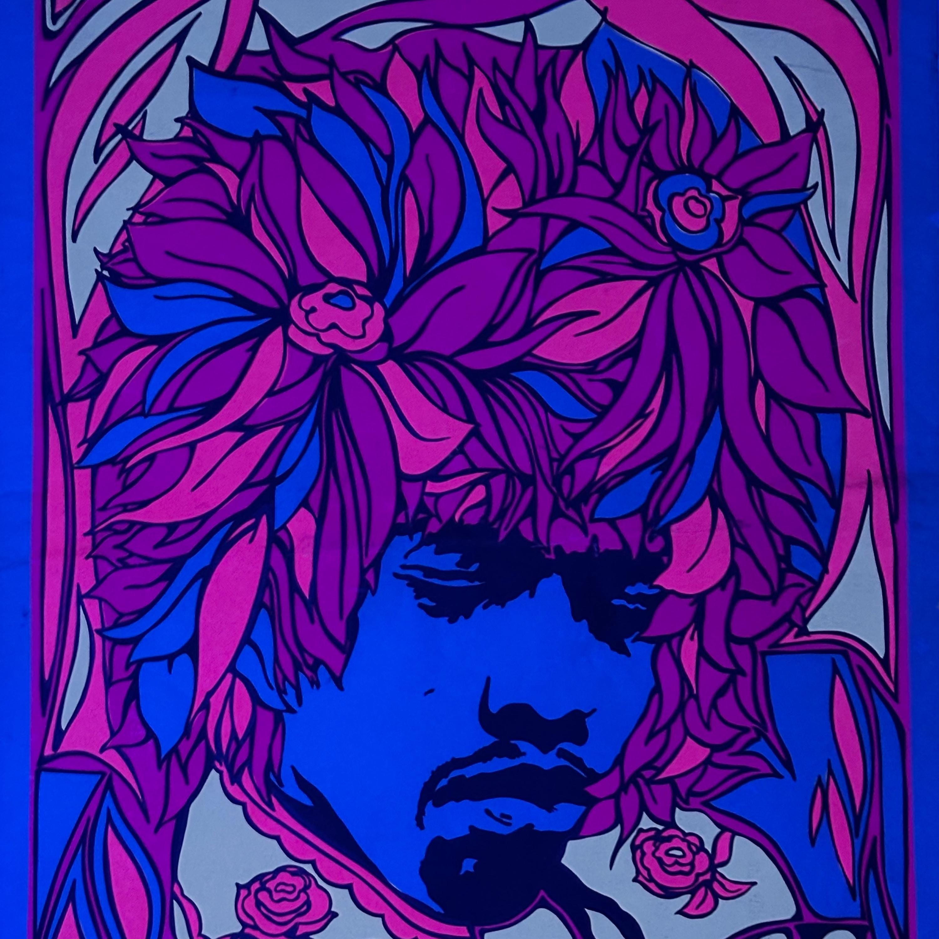 Attila's Mate Vintage Blacklight Poster Original Headshop Attila's Mate Vintage Blacklight Poster Original Headshop