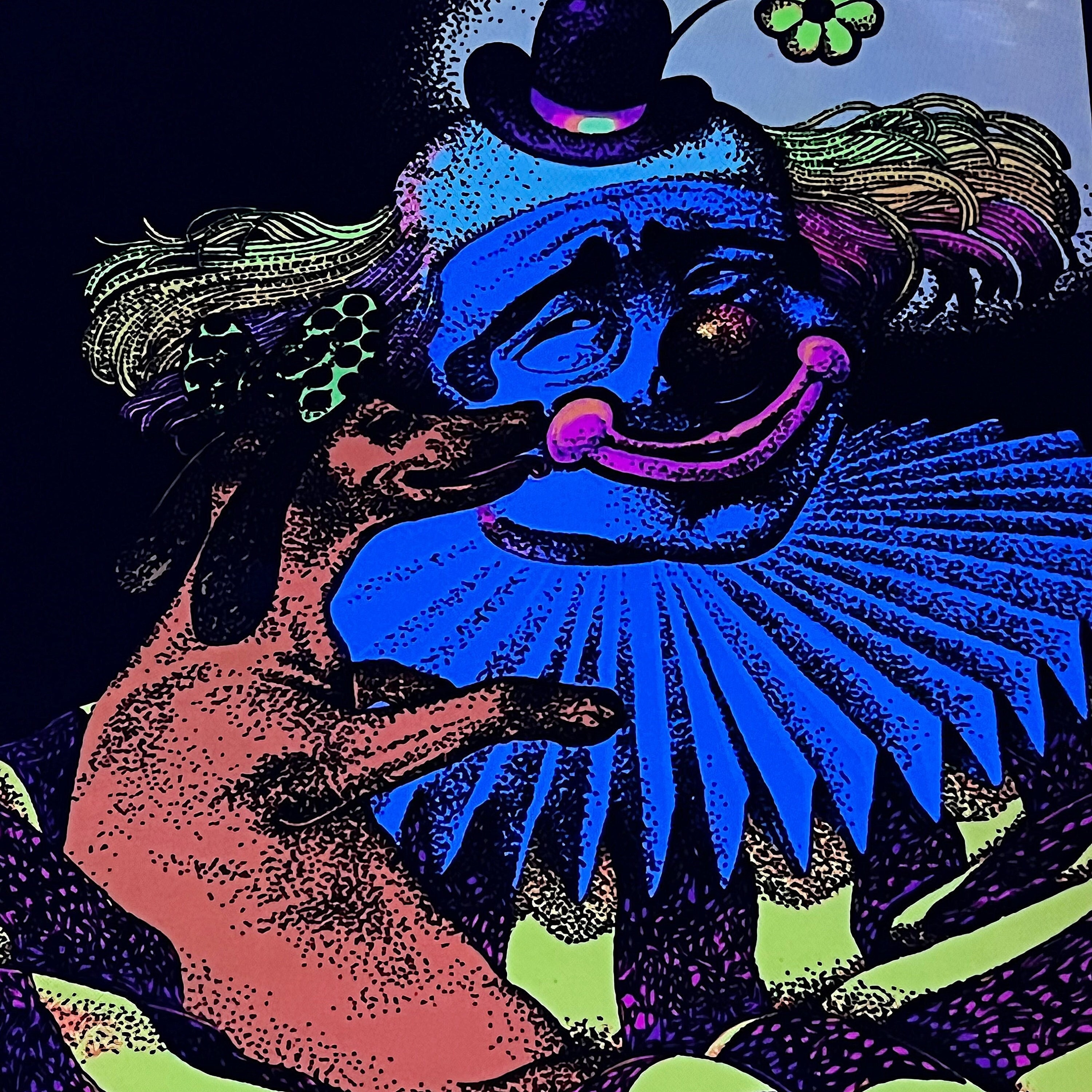 RARE vintage 1970s blacklight stoner posters - collectibles - by