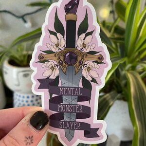 Mental Monster Slayer Matte Sticker