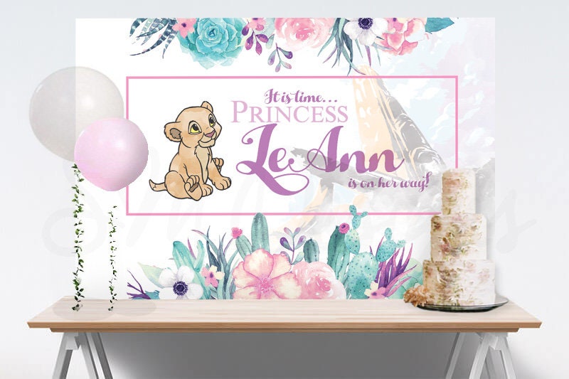 Baby Kiara Nala Lion King 1st Birthday/Baby Shower Digital Etsy