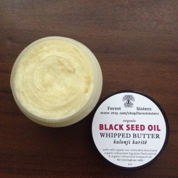 Kalonji Karite (Black Seed Oil Whipped Butter, Chronic Dry Skin, Eczema, Scaly Skin, Skin Bumps)