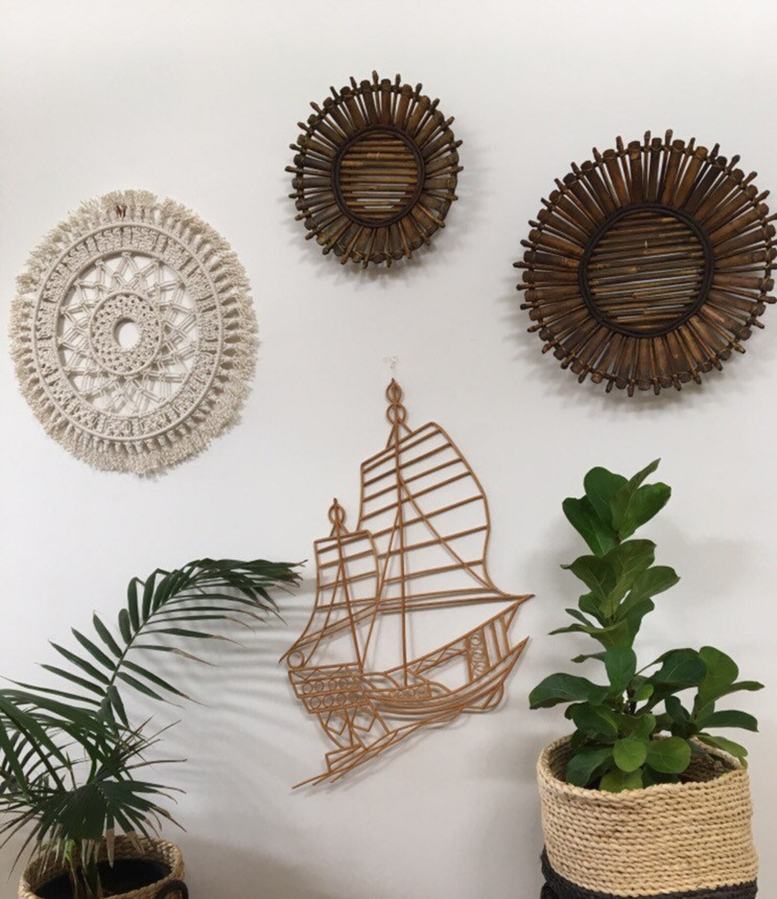 Round Macrame Wall Hanging / Wall Decor / Rope / Fringing Etsy Australia