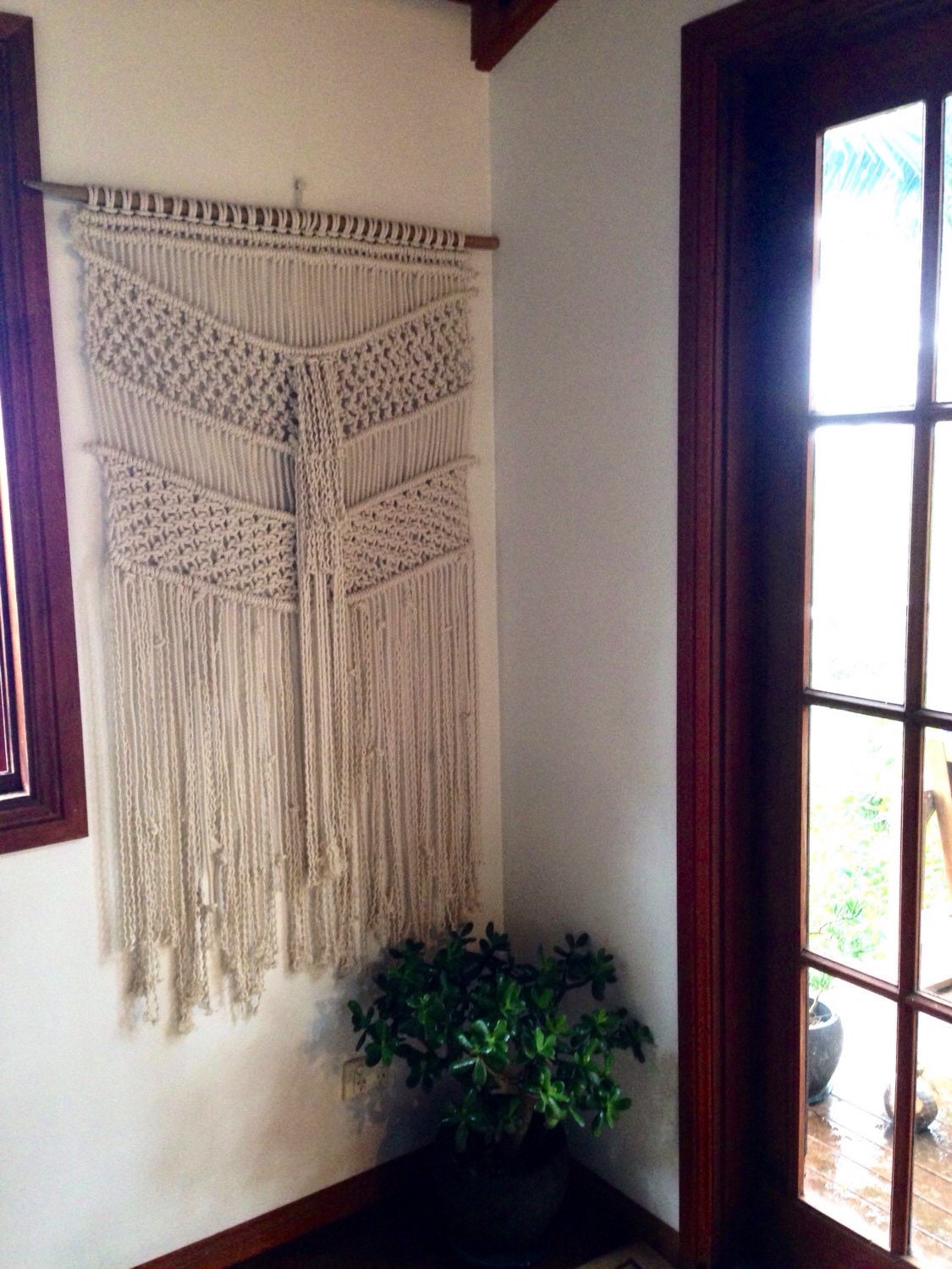 Large Macrame Wall Hanging/ Rope Wall Art/ Fringing/wall Etsy Australia