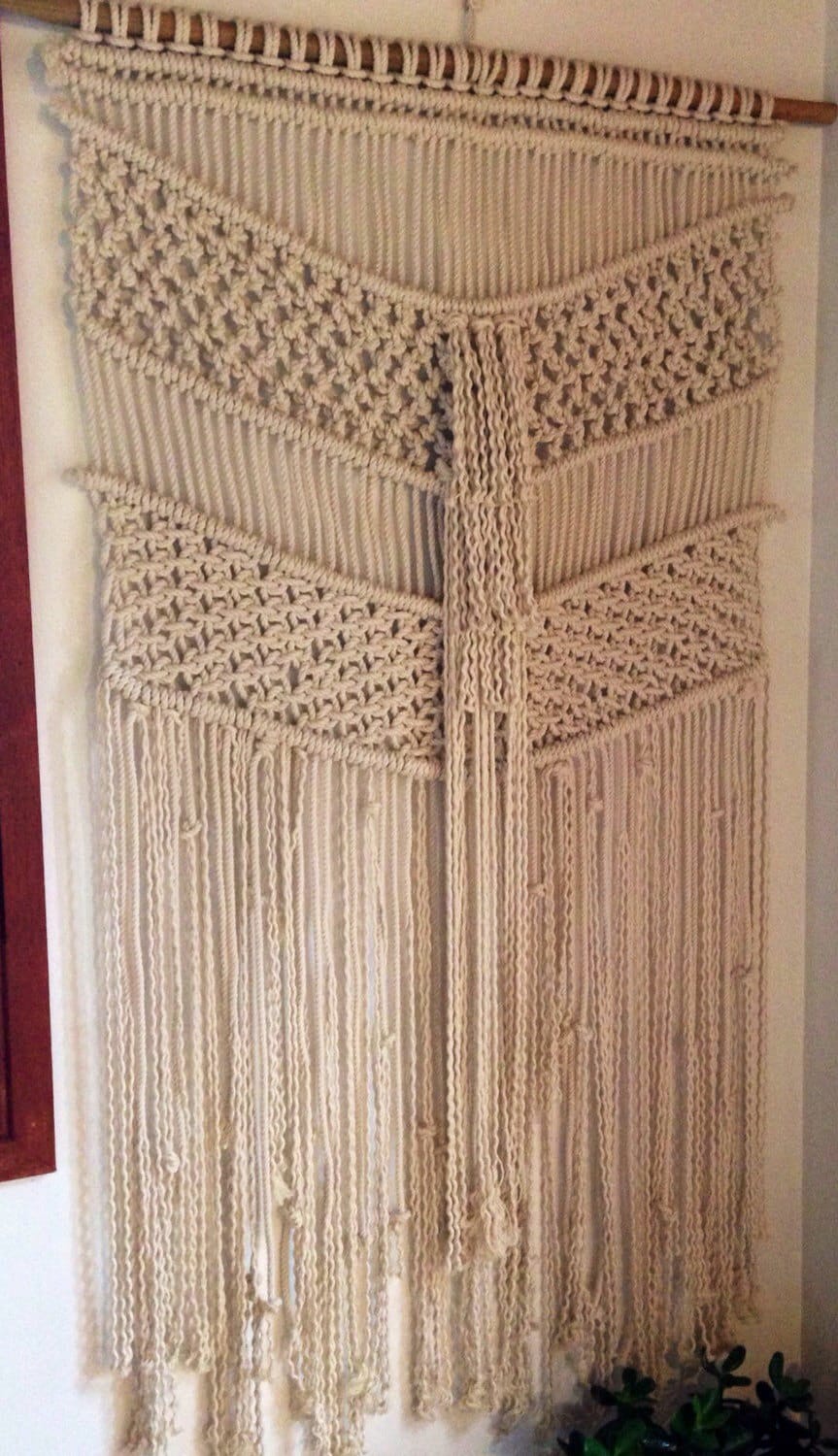 Large Macrame Wall Hanging/ Rope Wall Art/ Fringing/wall Etsy Australia