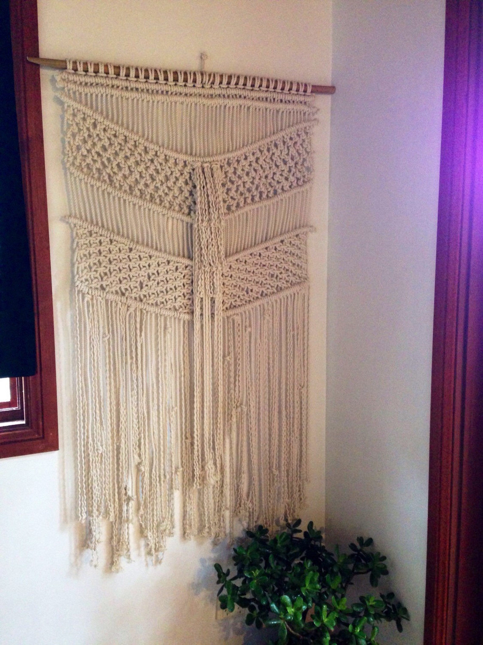 Large Macrame Wall Hanging/ Rope Wall Art/ Fringing/wall Etsy Australia