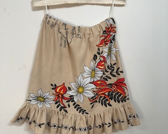 Little girls skirt/ New Zealand Flower/ size 4-5